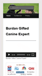 Mobile Screenshot of burdangiftedcanineexpert.com